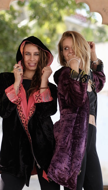 Chaqueta reversible coral